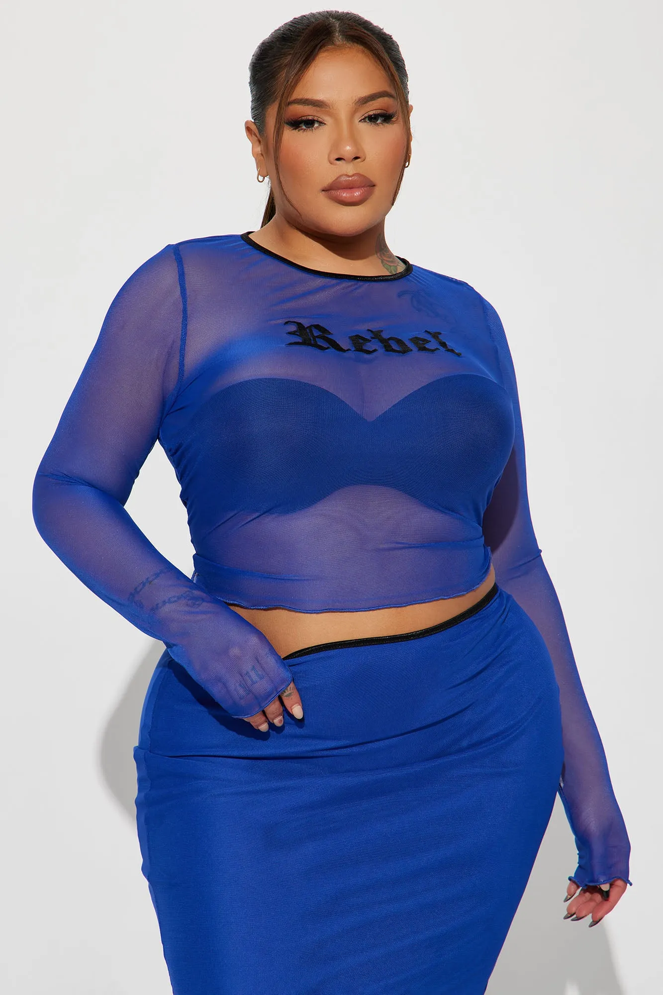 A True Rebel Skirt Set - Royal