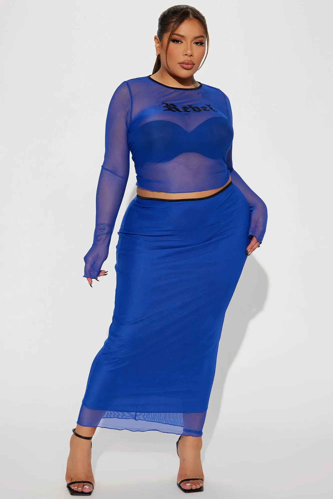 A True Rebel Skirt Set - Royal