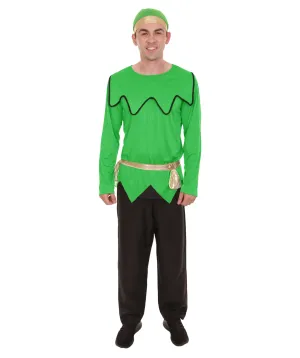 Adult Men's Santa's Sidekick Holiday Costume| Perfect for Cosplay| Flame-retardant Synthetic Fiber