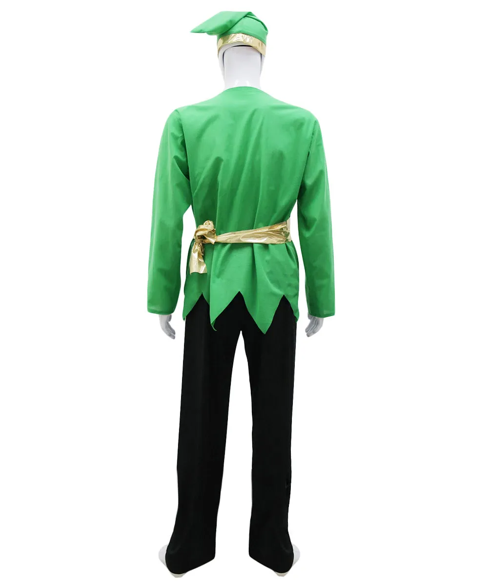 Adult Men's Santa's Sidekick Holiday Costume| Perfect for Cosplay| Flame-retardant Synthetic Fiber