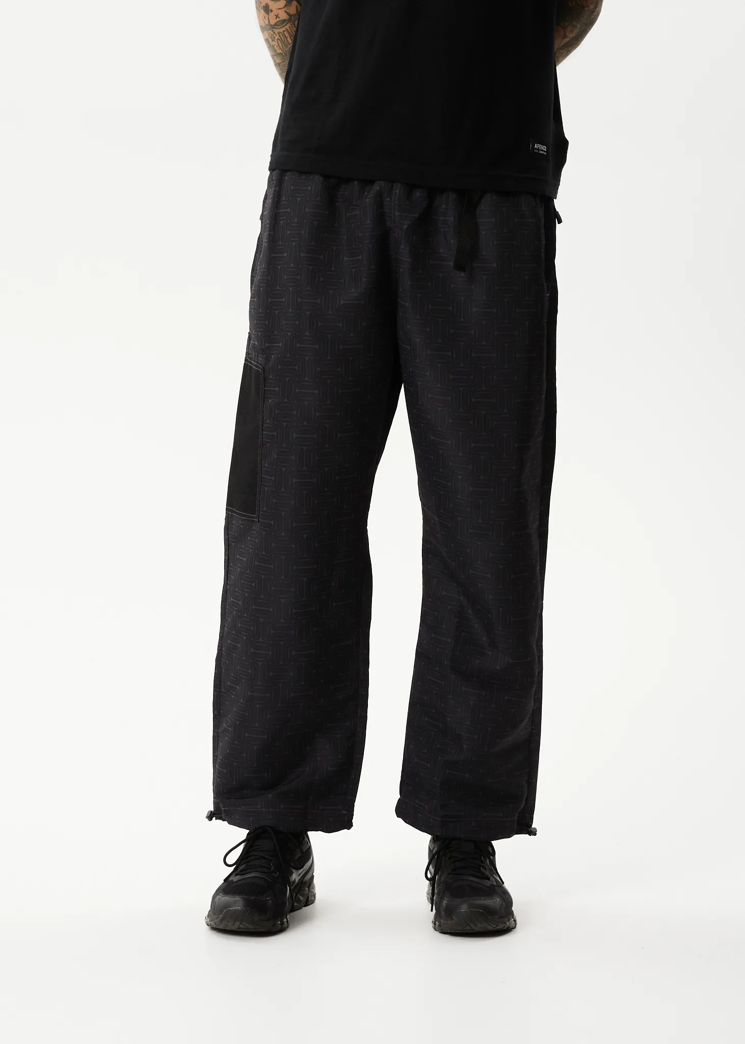 AFENDS Mens Escape - Spray Pants - Charcoal