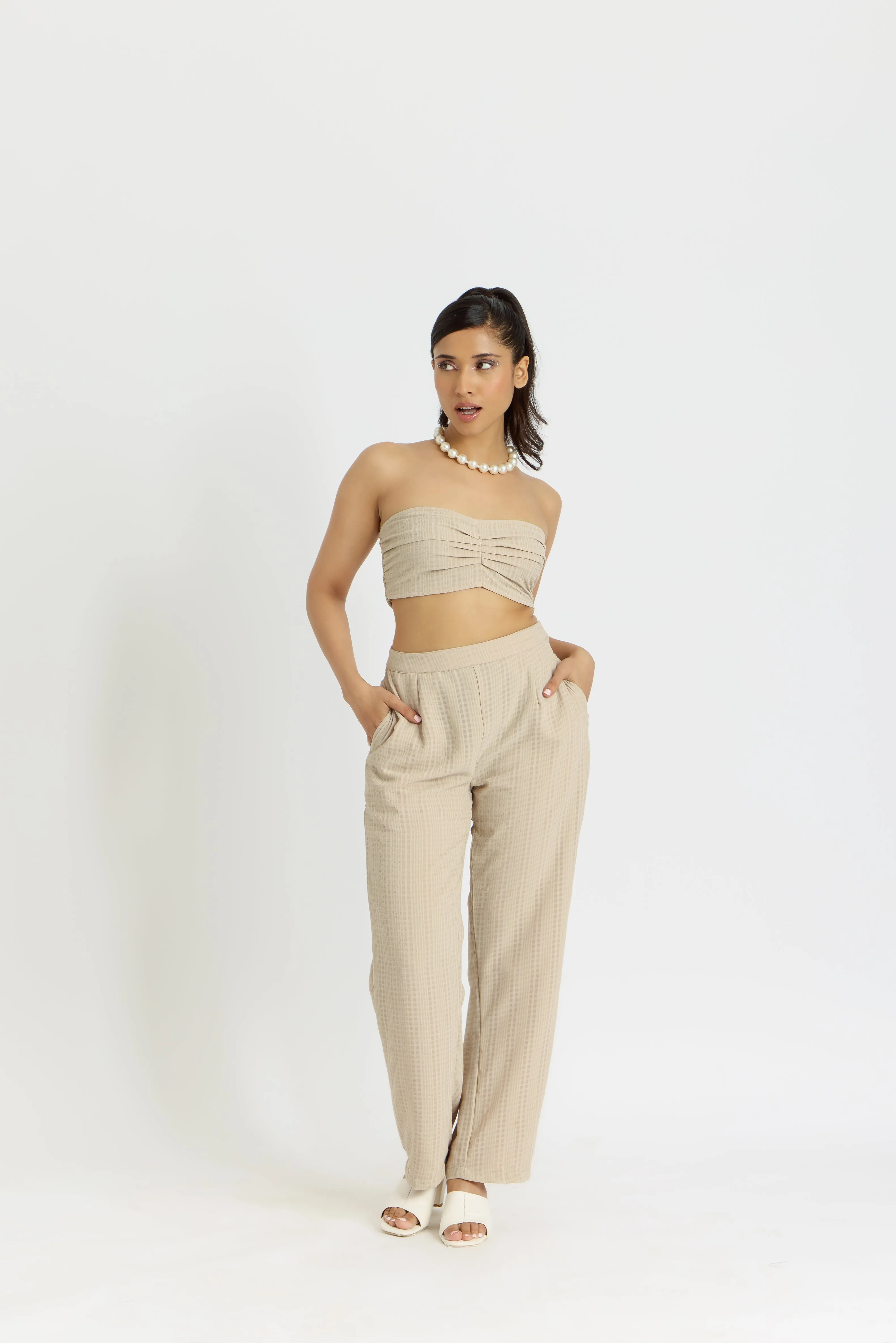 Alaya Cairo Vanilla Flared Pants