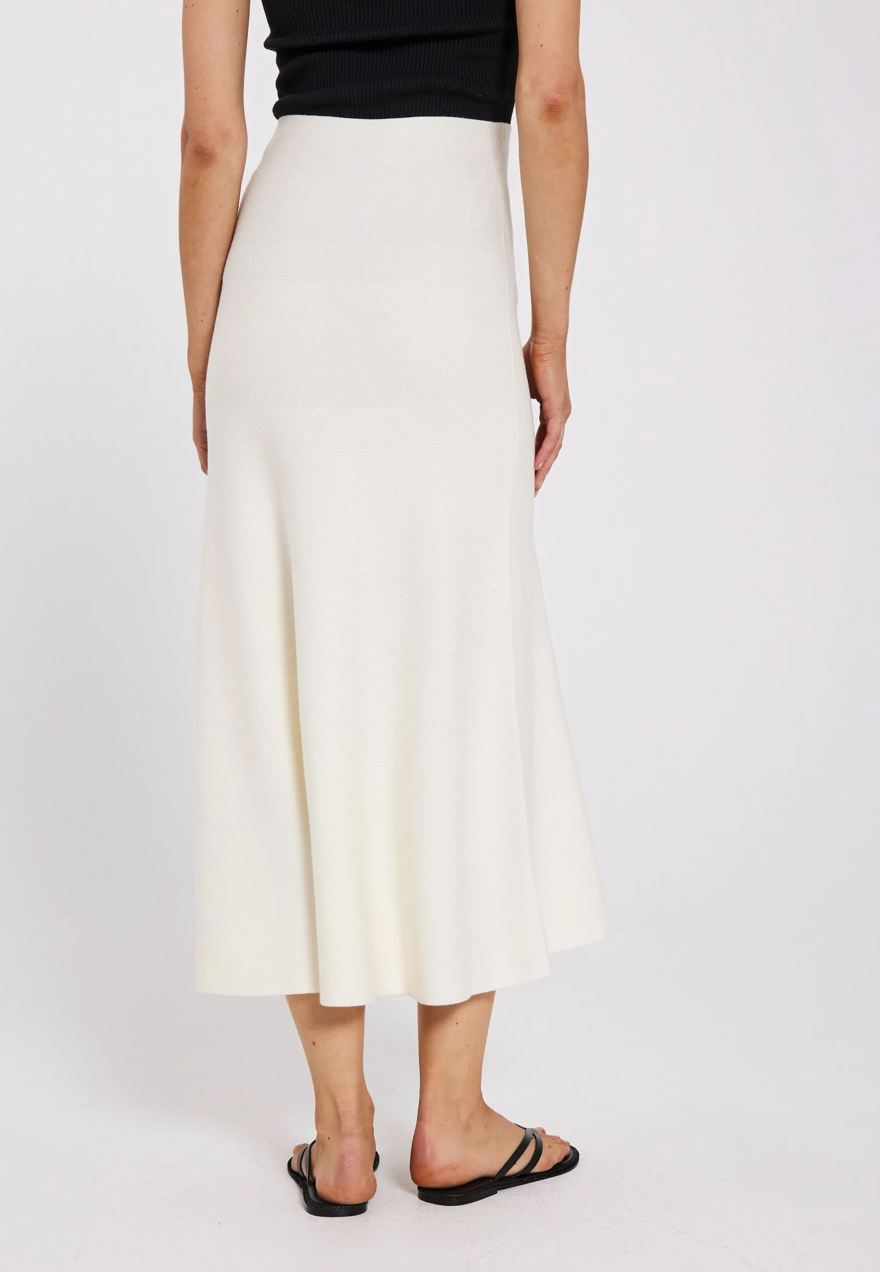 Als midi knit skirt - Off-white