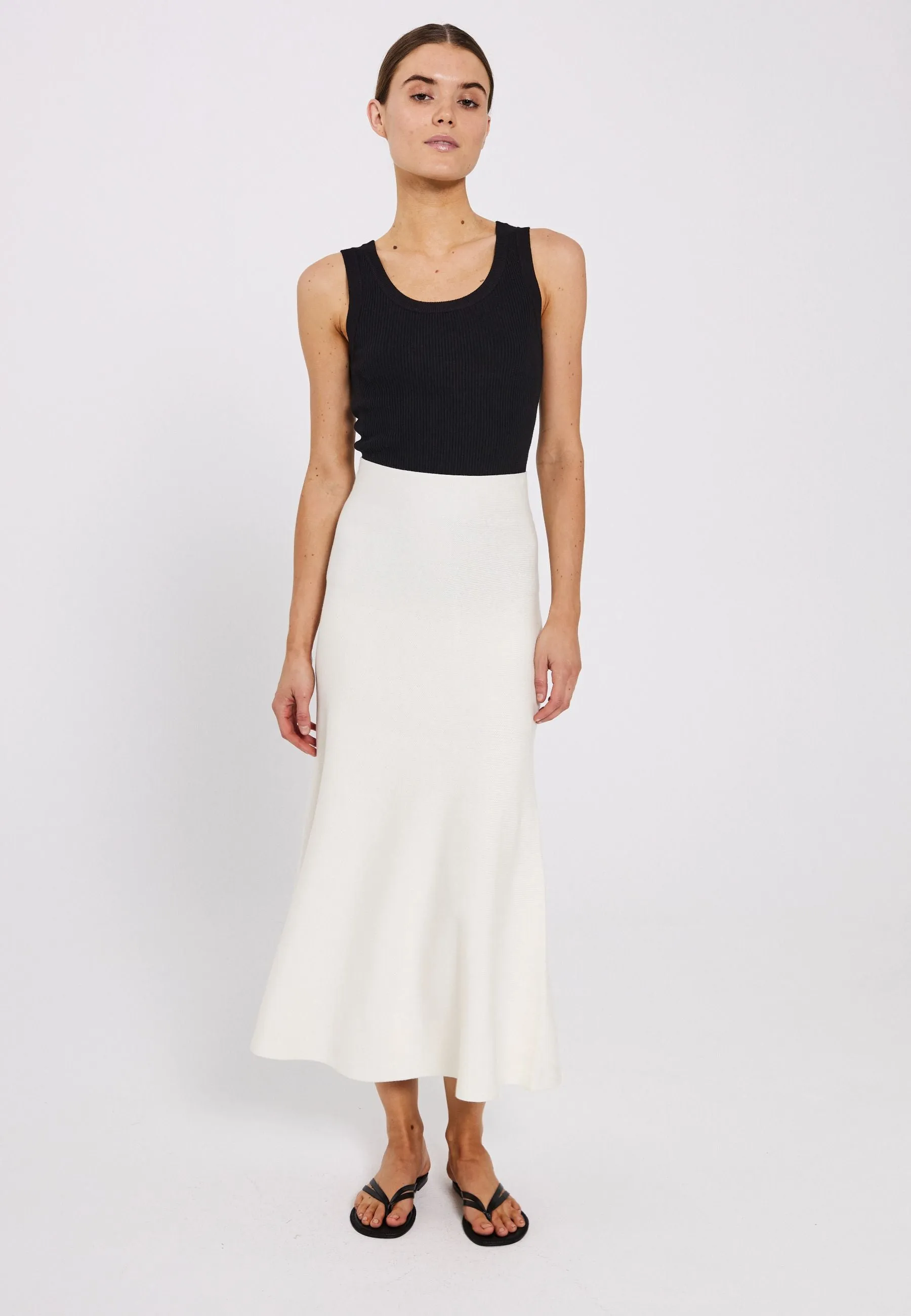 Als midi knit skirt - Off-white