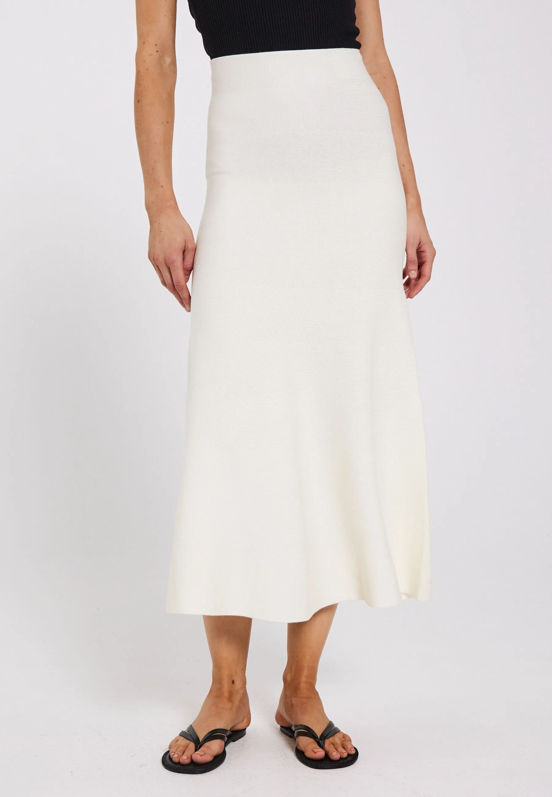 Als midi knit skirt - Off-white