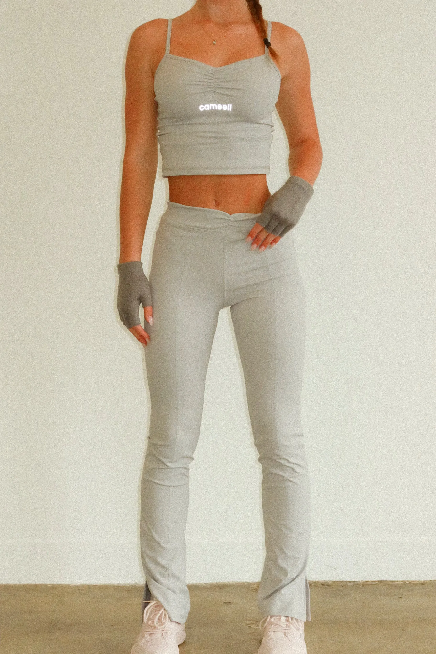 Ash Grey Bootcut Leggings