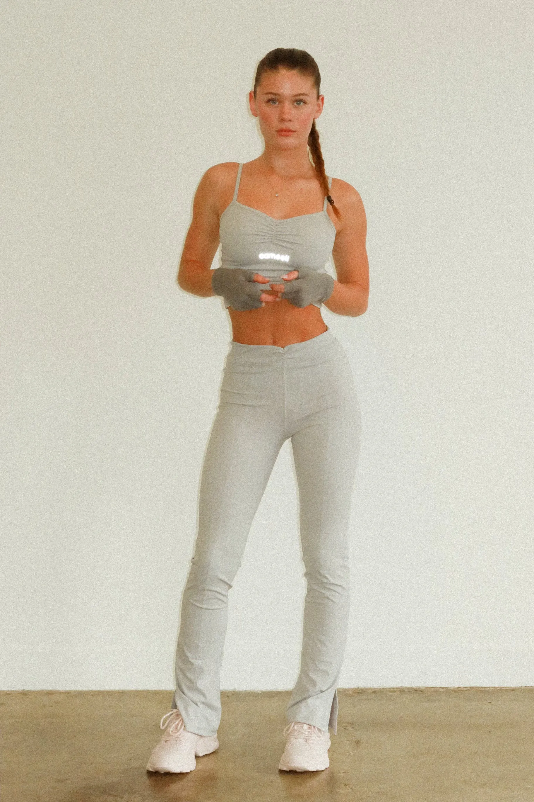 Ash Grey Bootcut Leggings