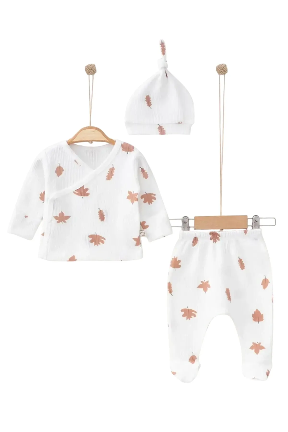 Autumn Leaf Baby Clothes Set - 3 Pcs