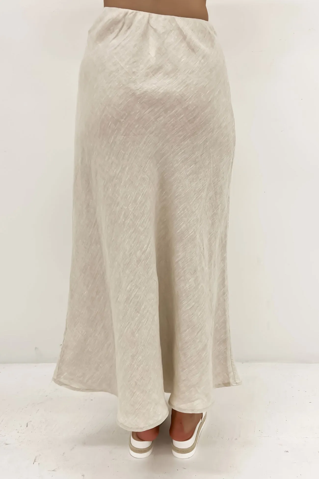 Azariah Midi Skirt Oatmeal