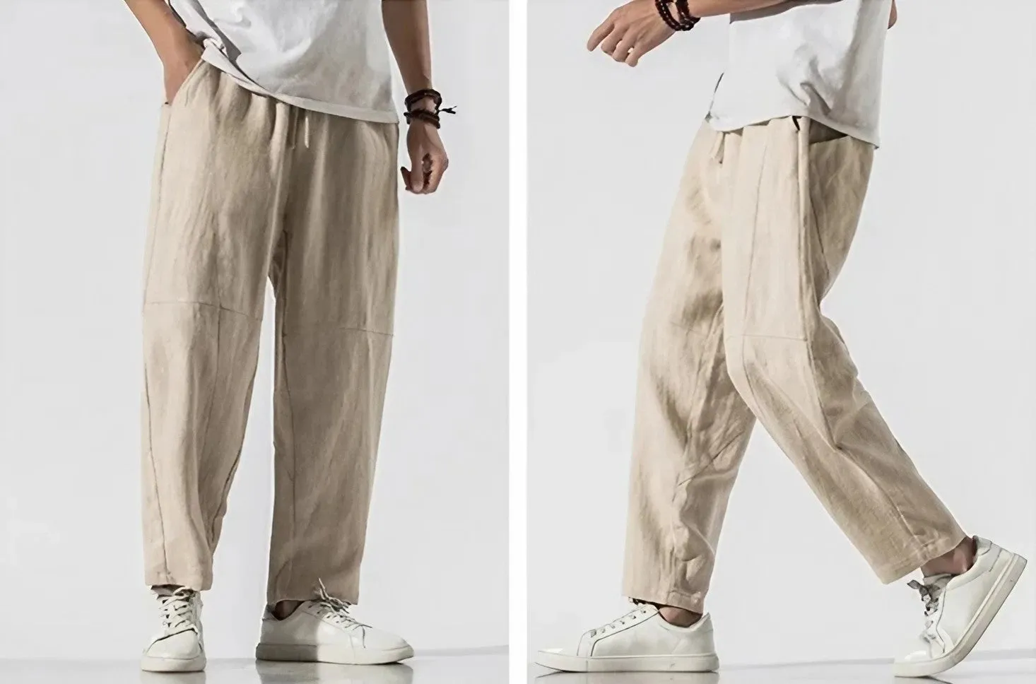 Baggy Linen Harem Pants