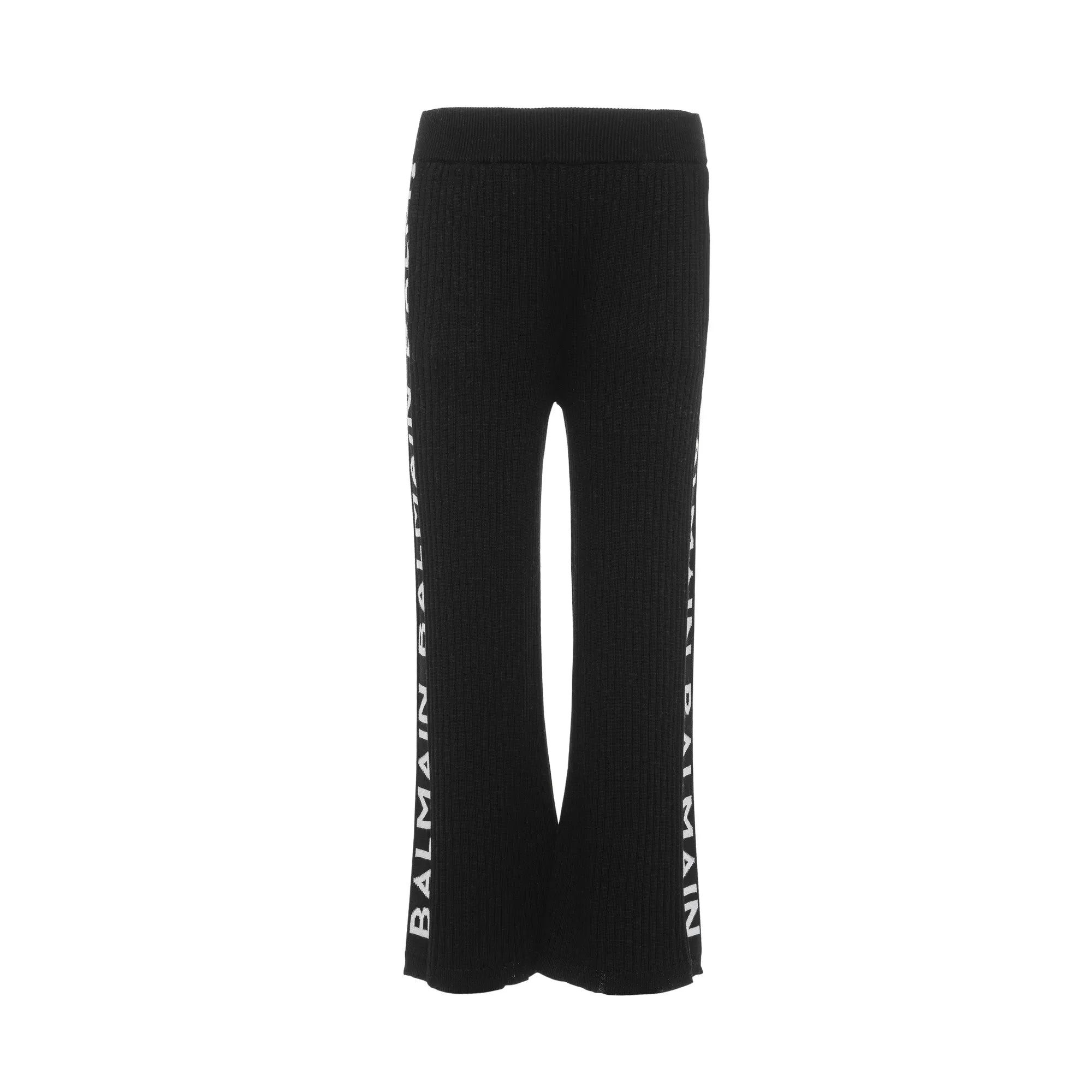 Balmain Black Ribbed Pants