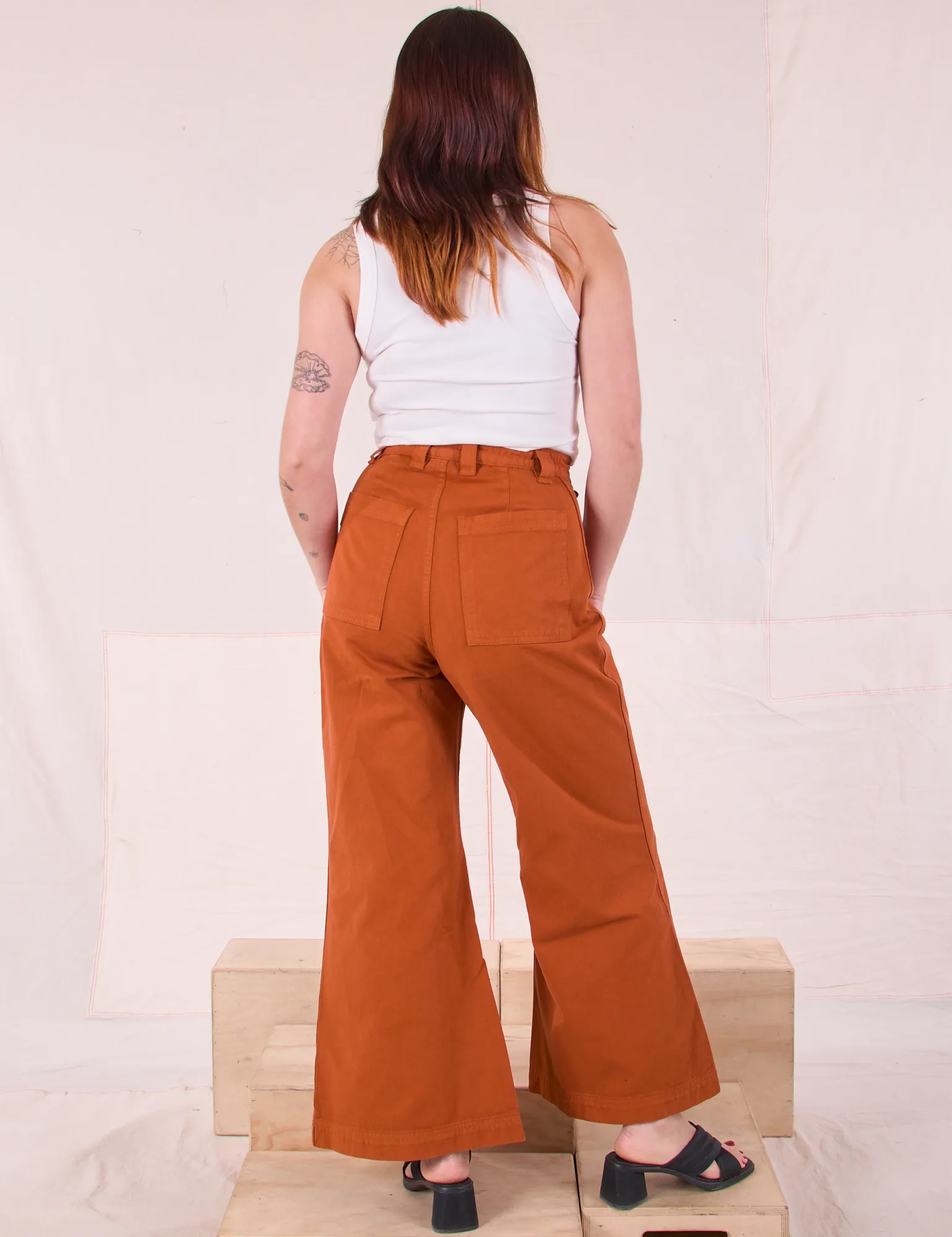 Bell Bottoms - Burnt Terracotta