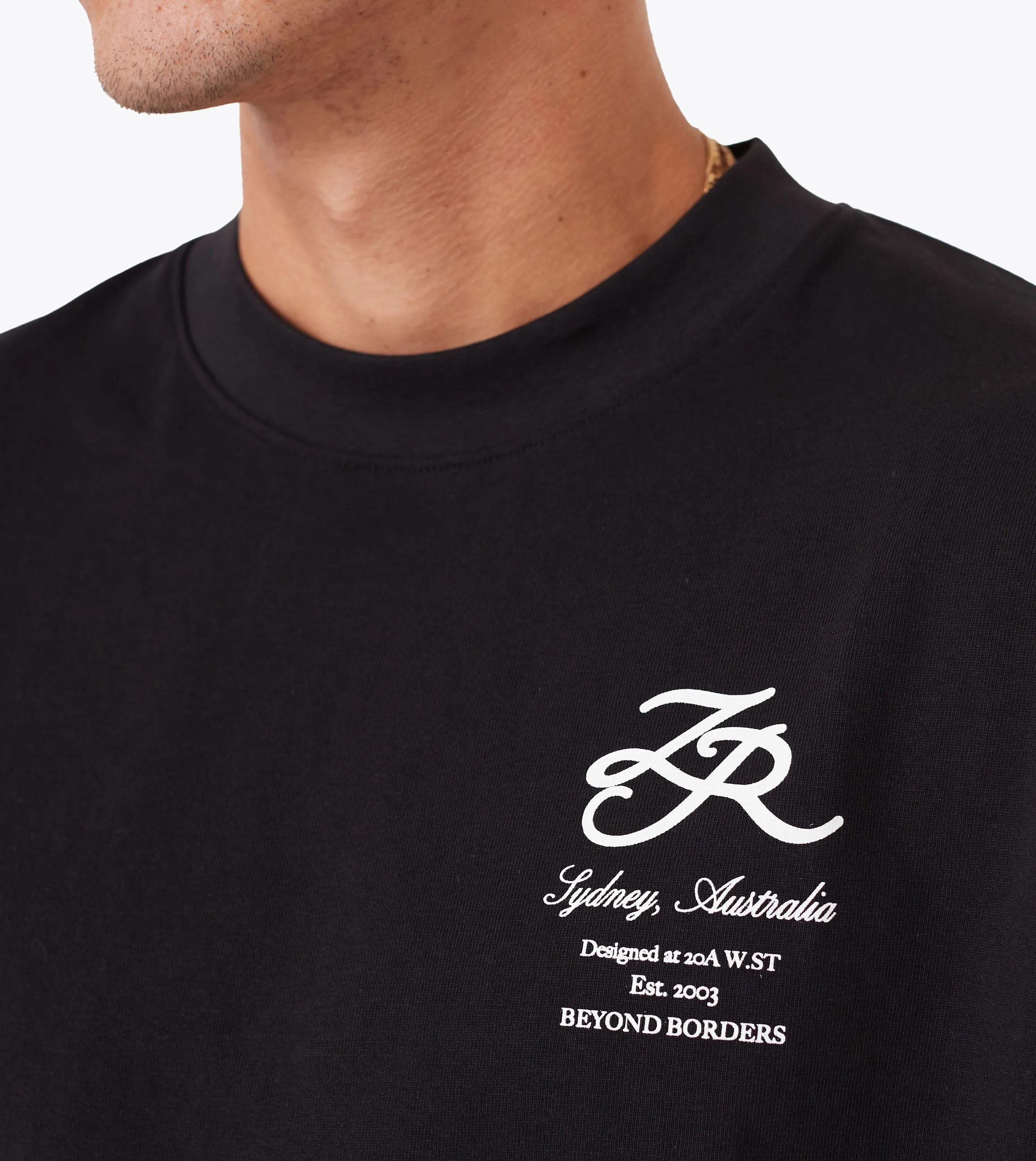 Beyond Borders Box Tee Black