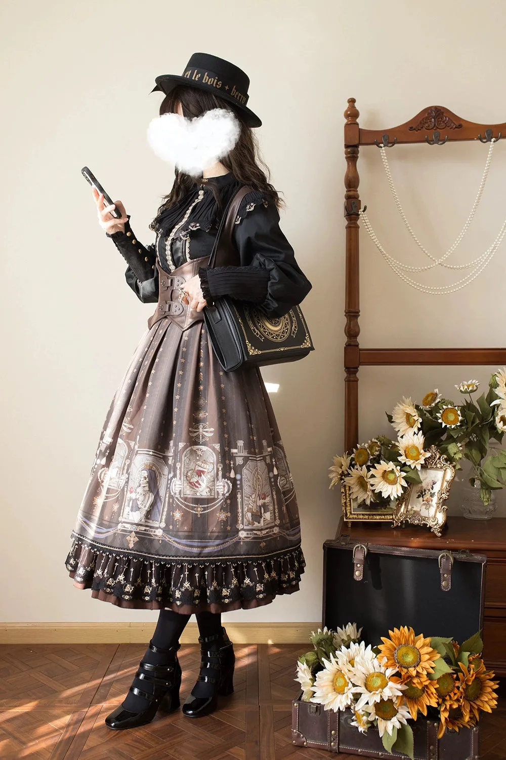 (BFM)Miss Point~Demon Hunting Notes~ Gothic Lolita SK Fishbone Skirt