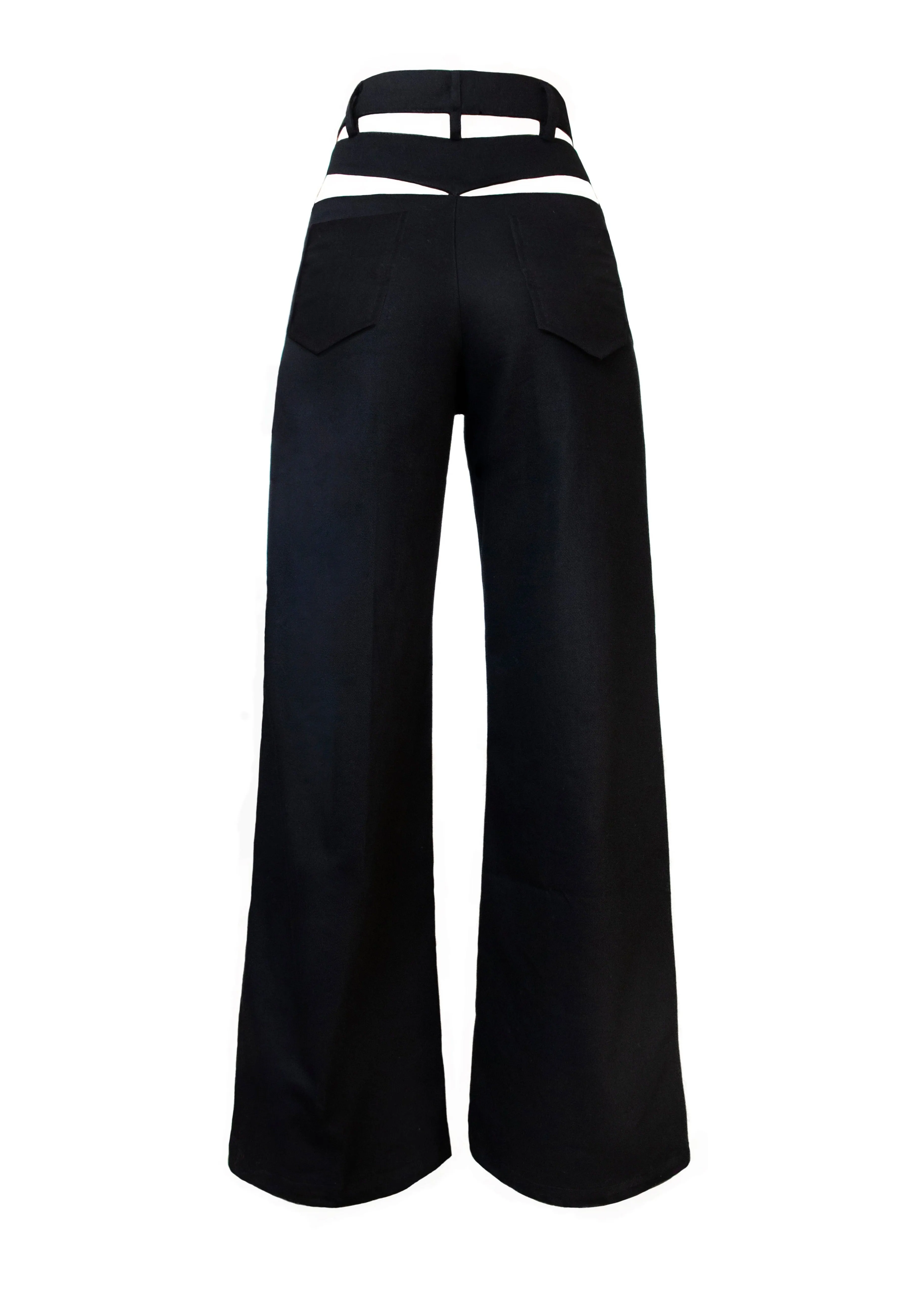 Black Cutout Pants