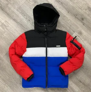 Black Keys Color Block Jacket (Red/Black/Blue)