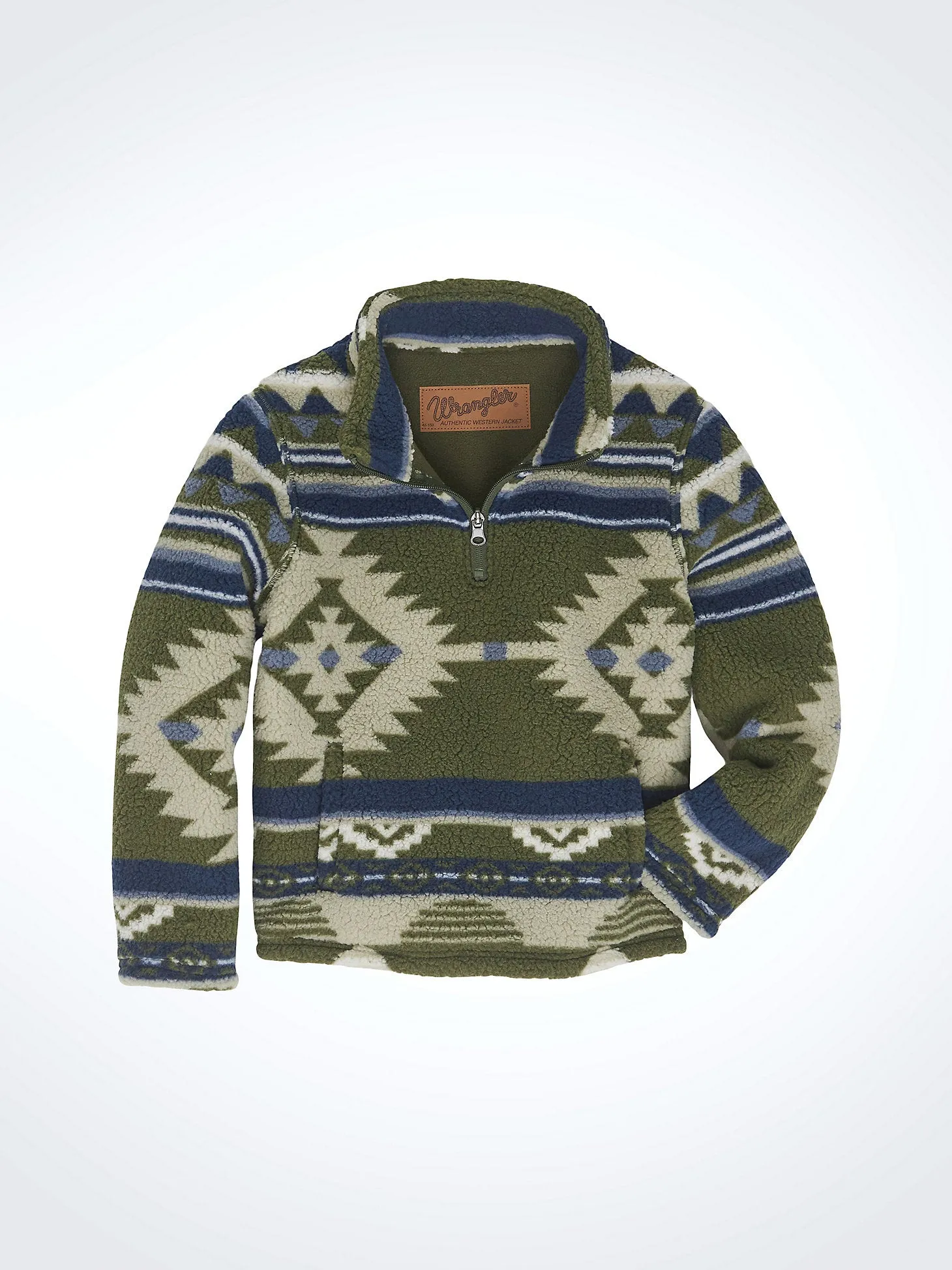 Boys' Quarter-Zip Sherpa Pullover - Alpine