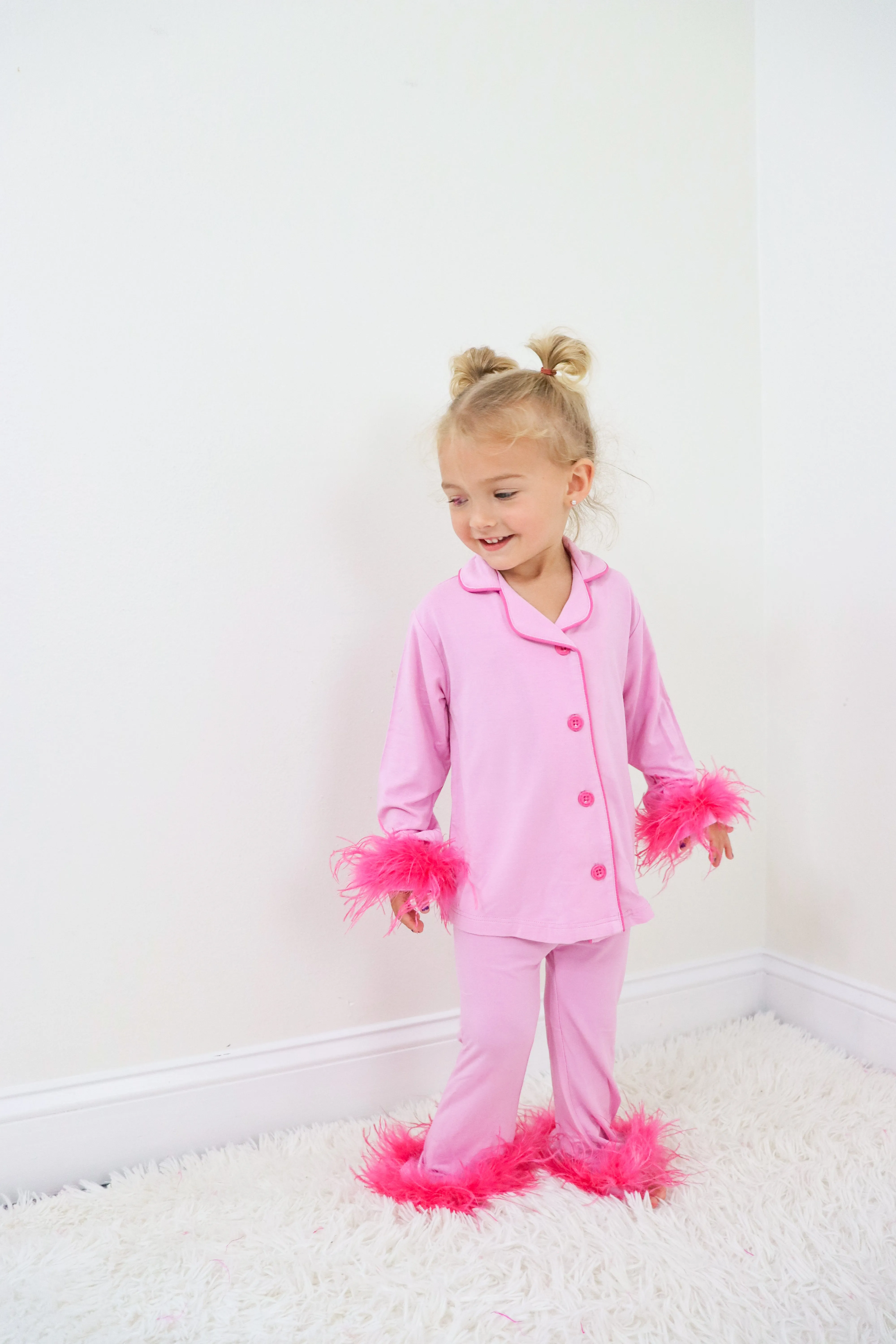 Bubblegum Girl’s Flare Feathered Dream Set