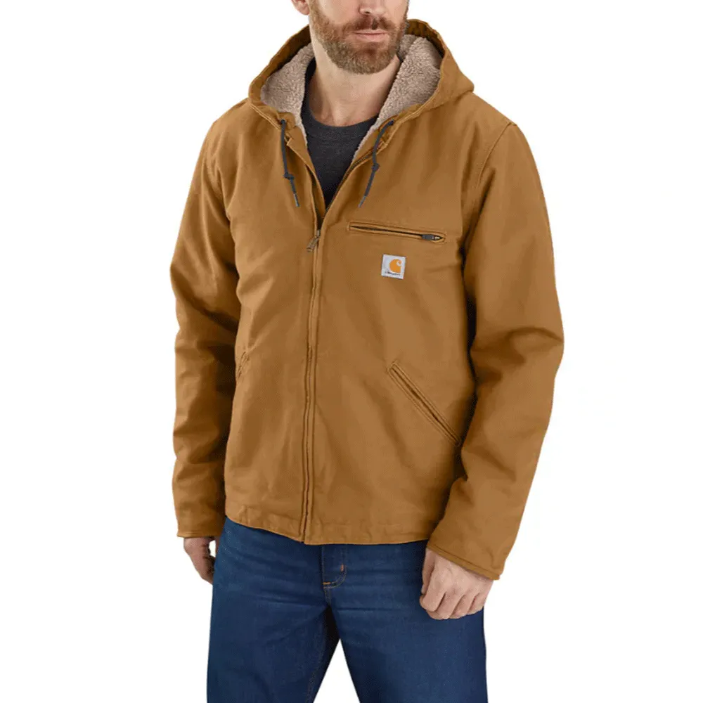 Carhartt 104392 Relaxed Fit Washed Duck Sherpa Lined Jacket