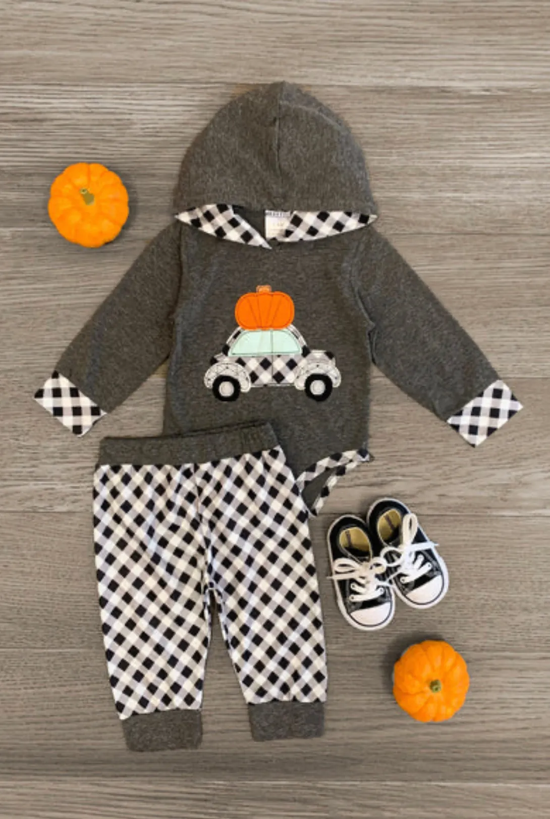 Carload of Pumpkin fun-2 piece Hoodie outfit