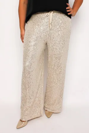 Champagne Sequin Pants