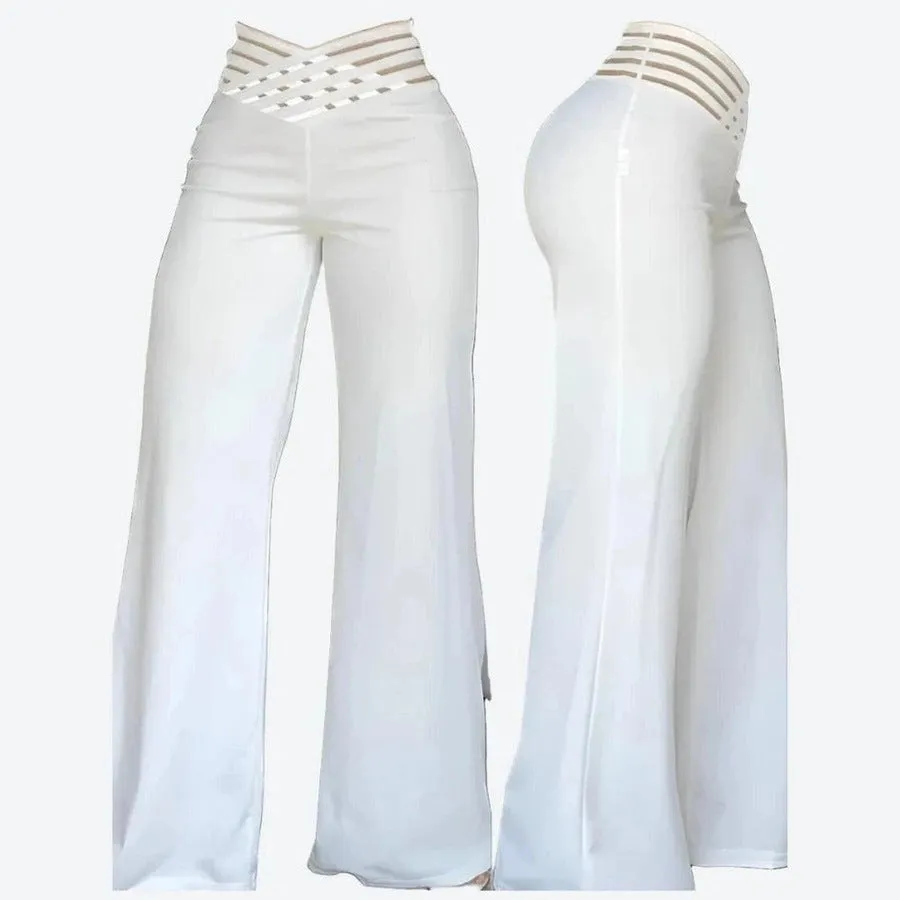 Chic High-Waist Flared Pants