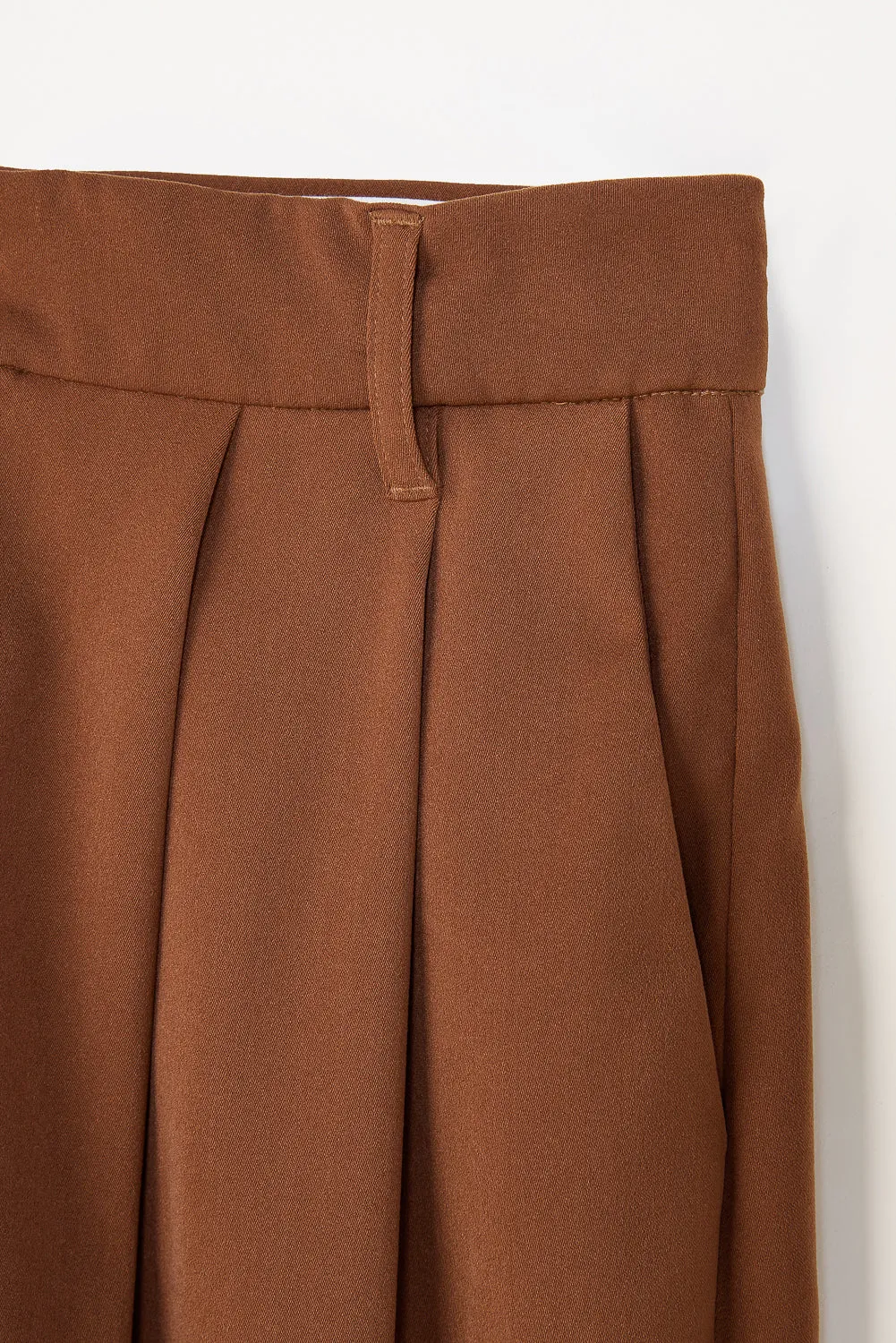 Chocolate Brown Flared Formal Korean Pants