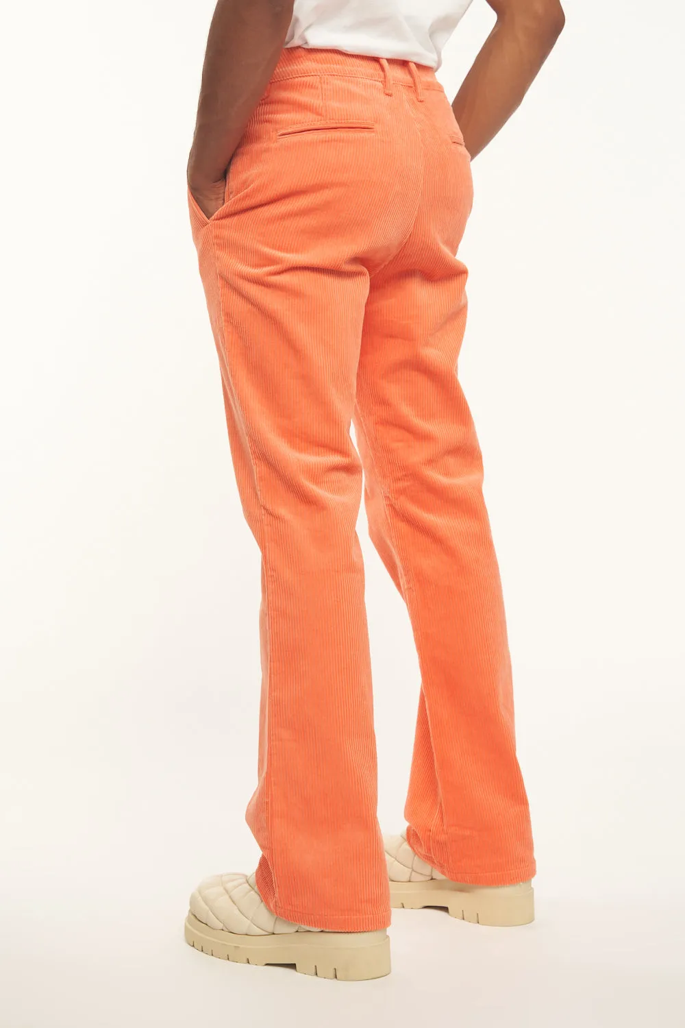 Conch Shell Corduroy Flared Trousers