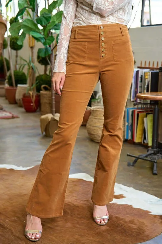 CORDUROY FLARE PANTS JJB5029