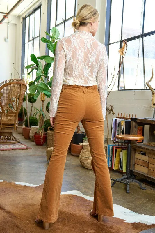 CORDUROY FLARE PANTS JJB5029