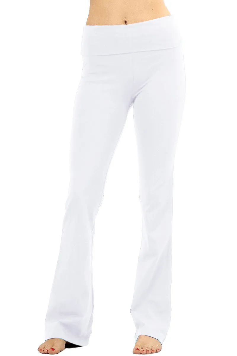 Cotton Flared Yoga Pants