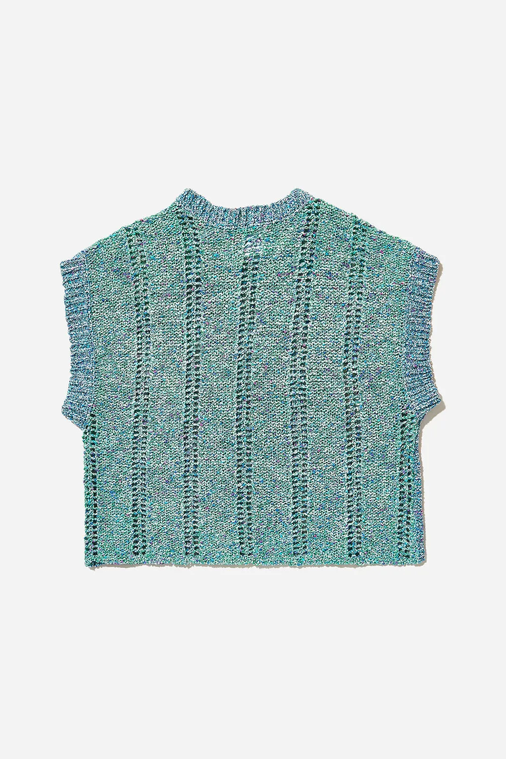 Cotton Tweed Vest (Blue)