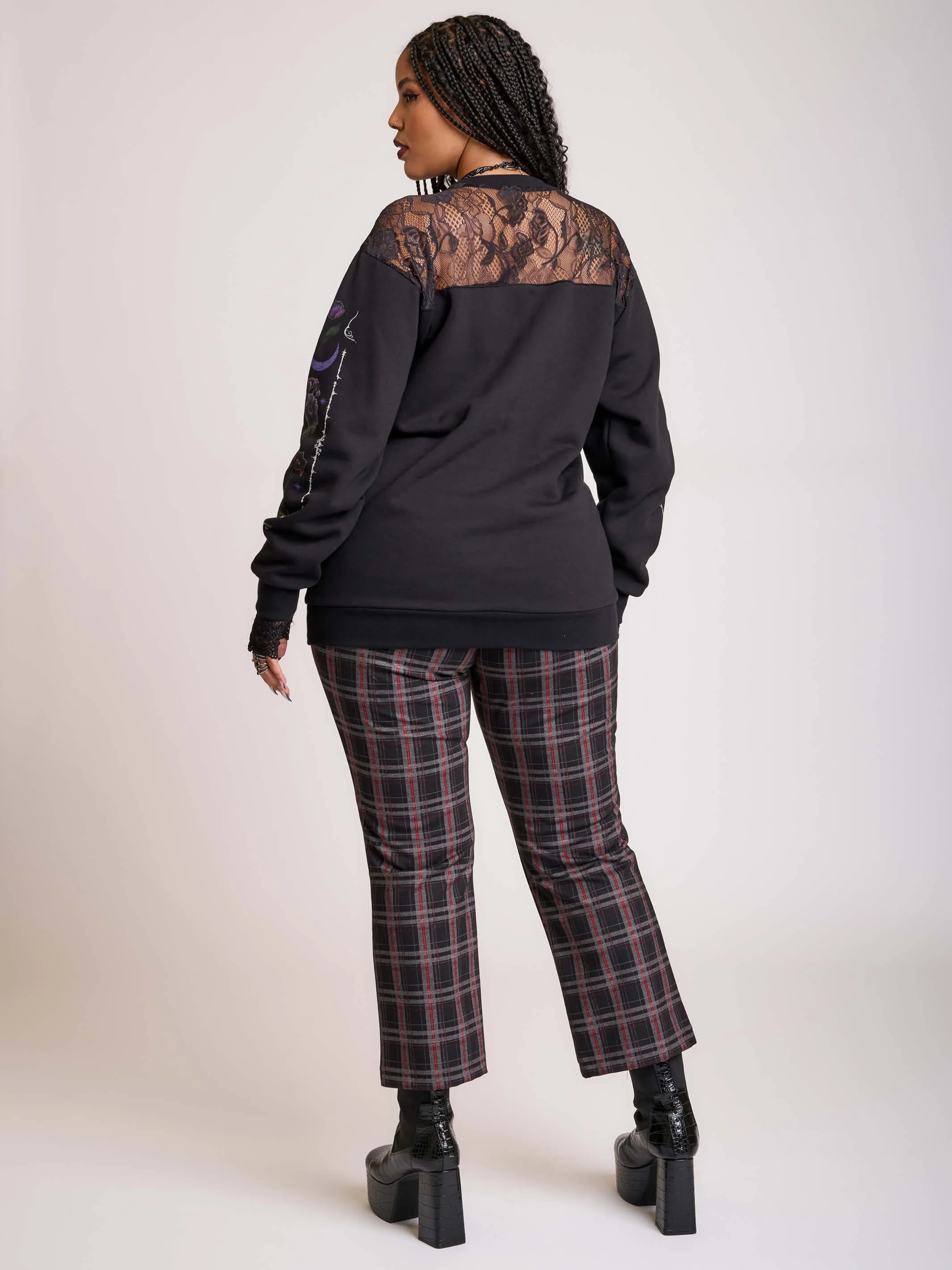 Cropped Vintage Plaid Pants