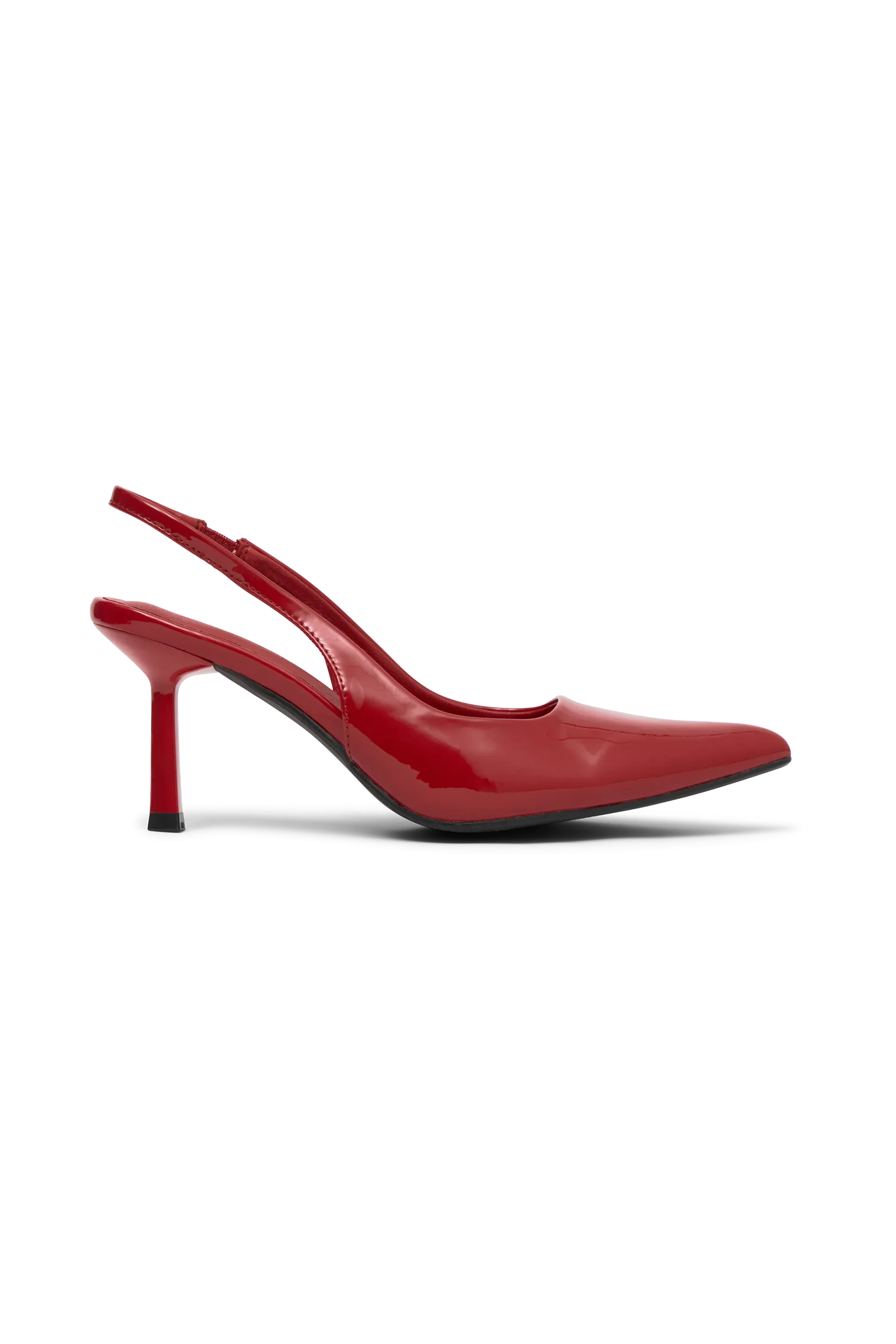 Dasha Patent Sling Back Heels - Red