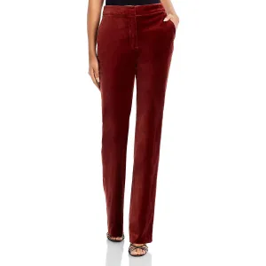 Derek Lam 10 Crosby Womens Velvet Flared Leg Flared Pants