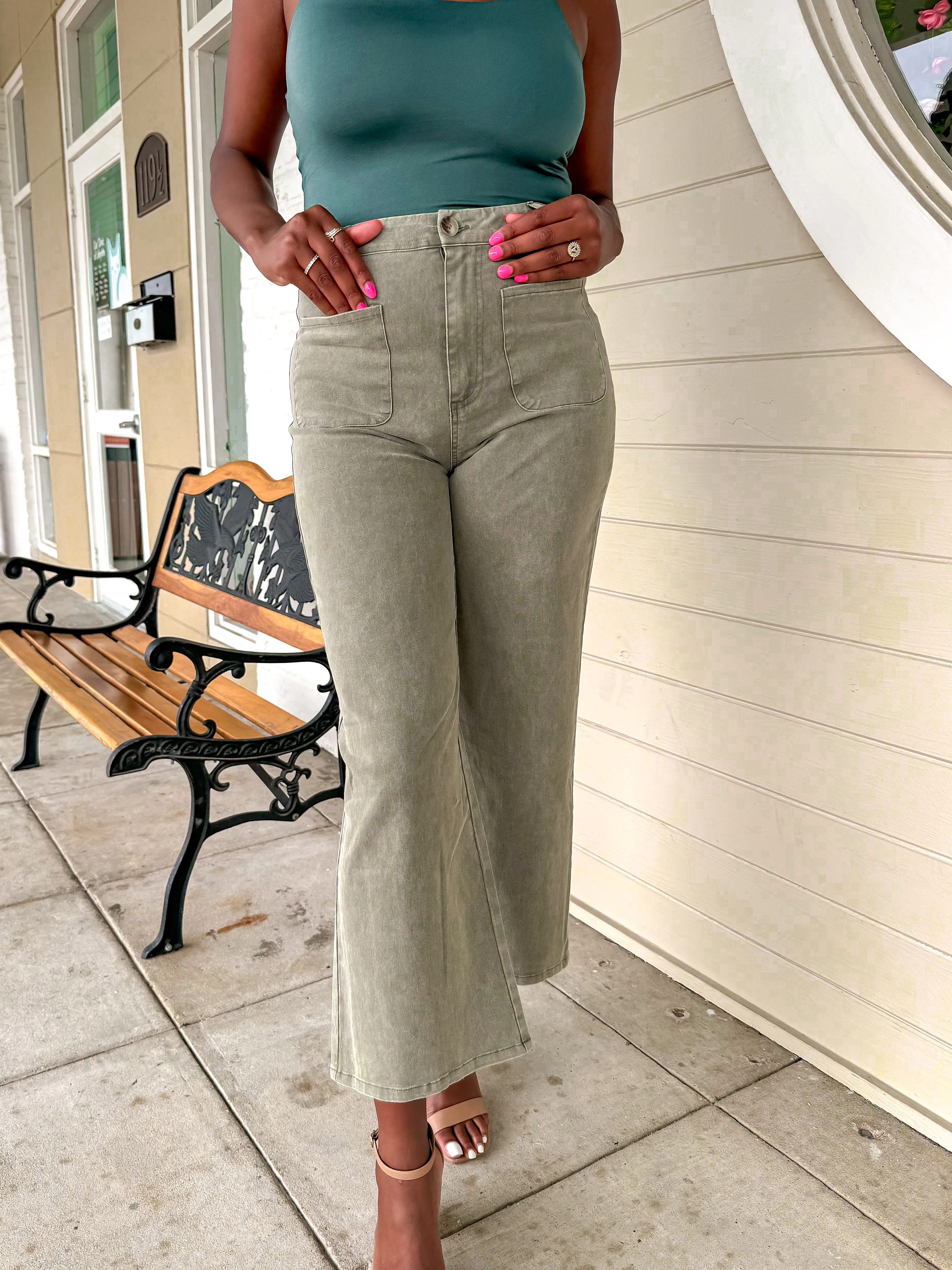 Dine In Style Pants Olive