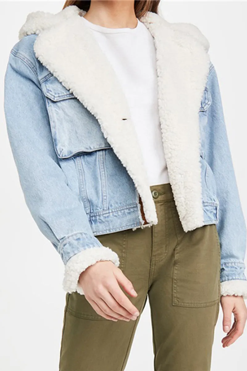 DJ0320 Sherpa Denim Jacket