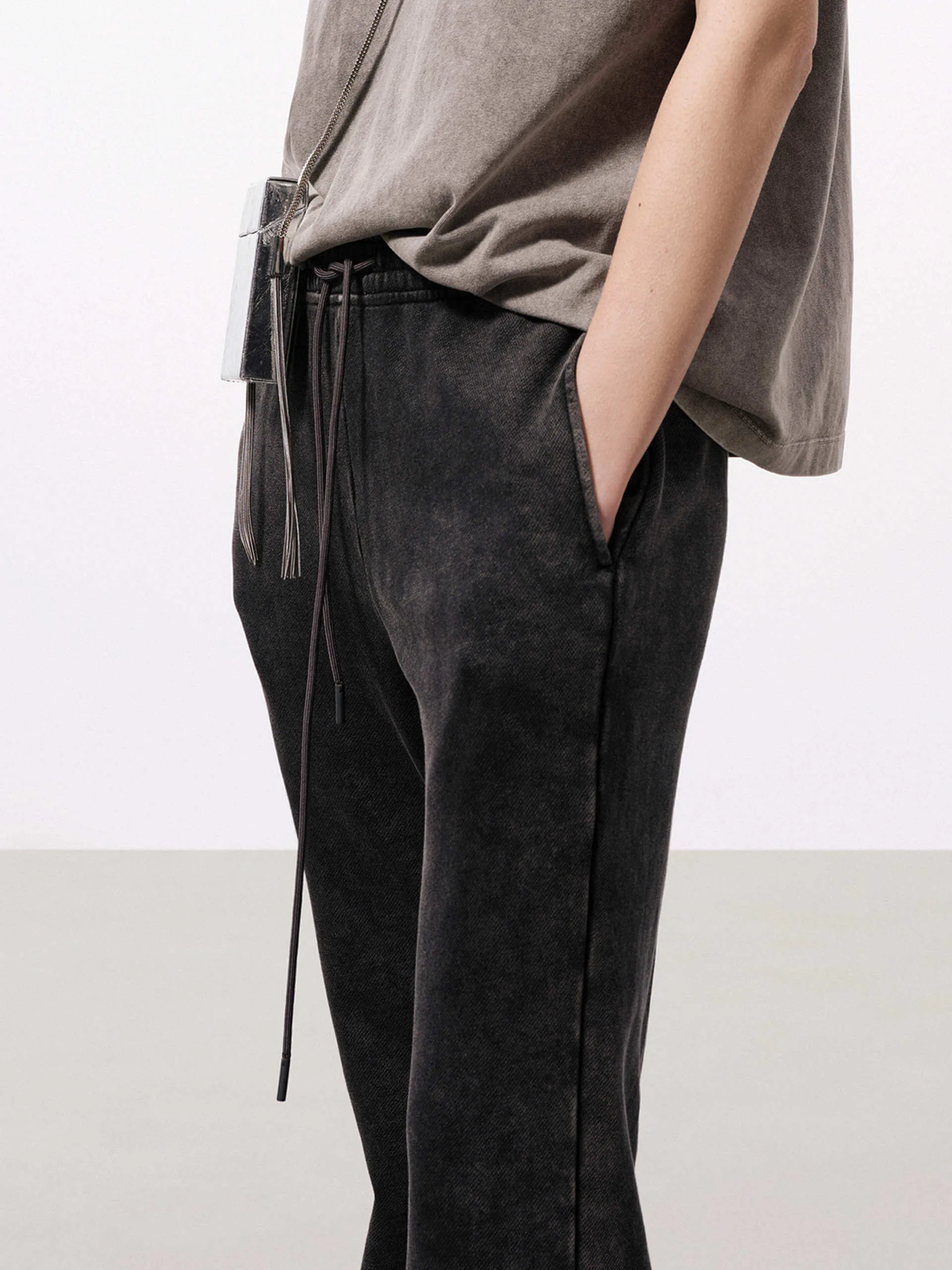 Drawstring Waist Flared Pants