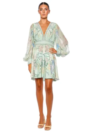 Dreaming in Dutch Blouson Sleeve Mini Dress