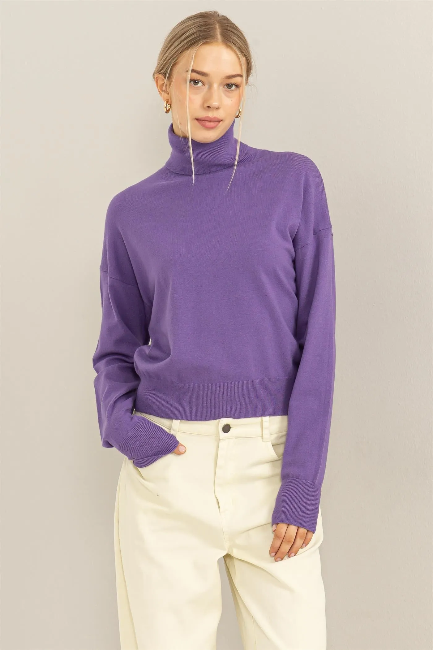 DZ23F201-Turtleneck Sweater