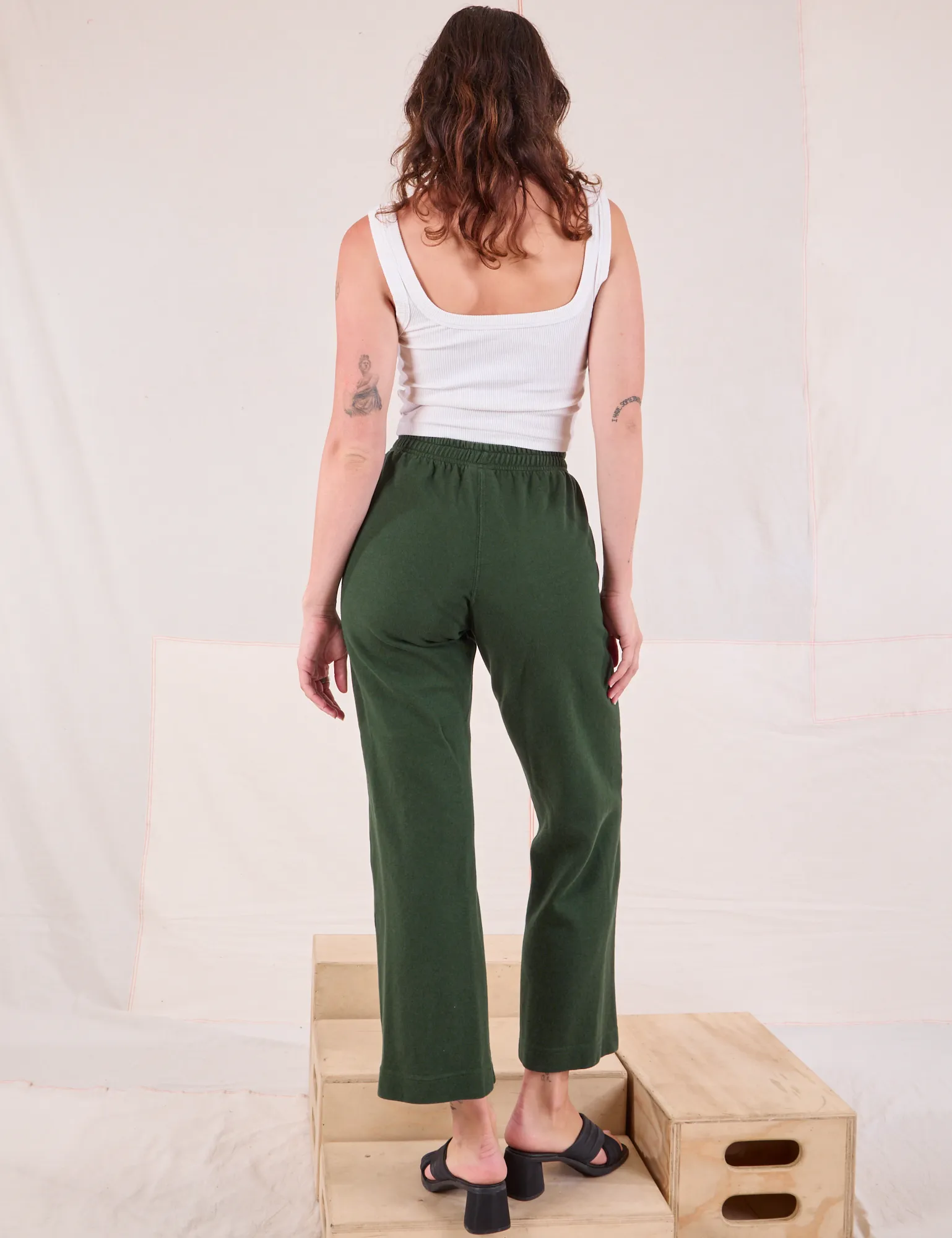 Easy Western Pants - Swamp Green