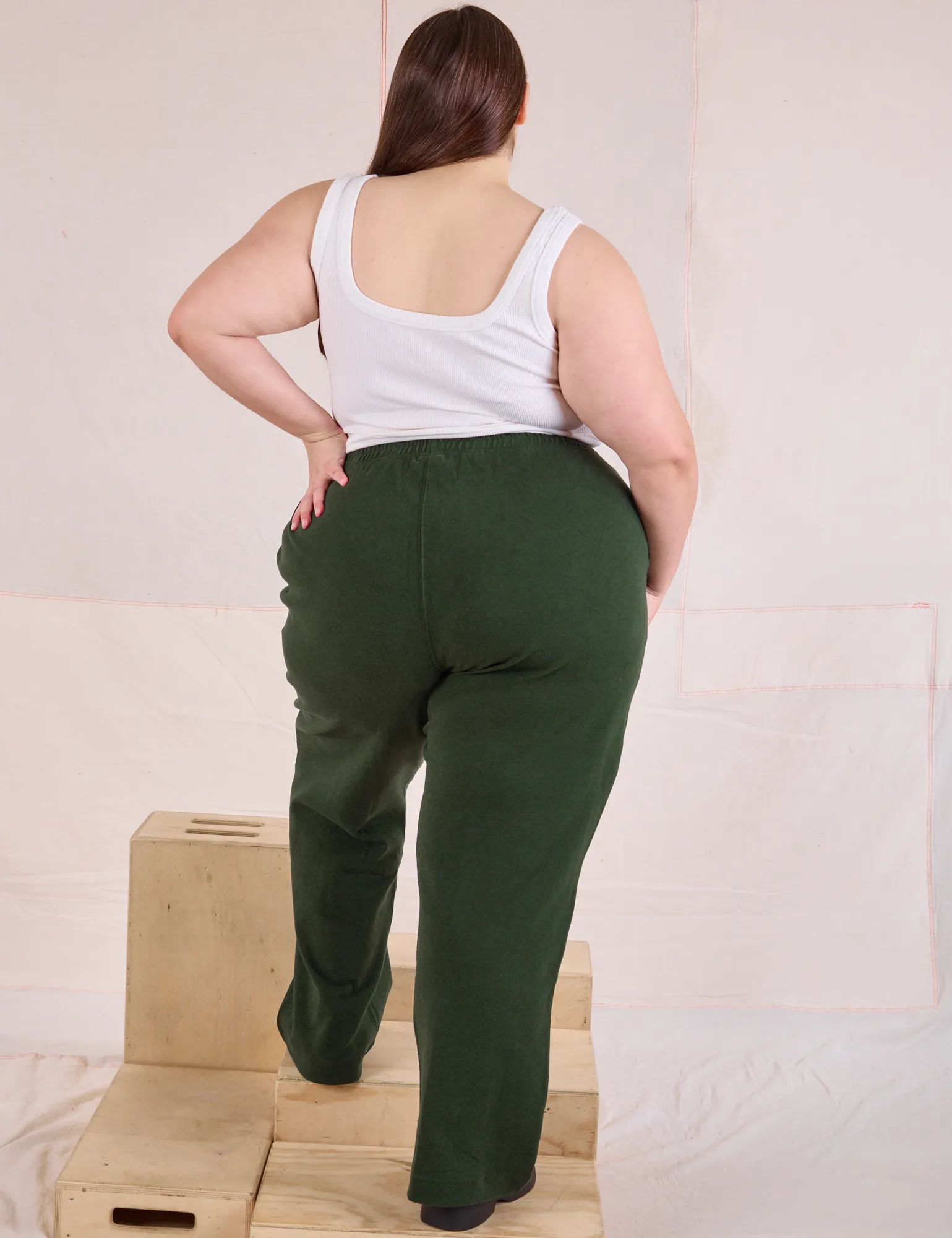 Easy Western Pants - Swamp Green