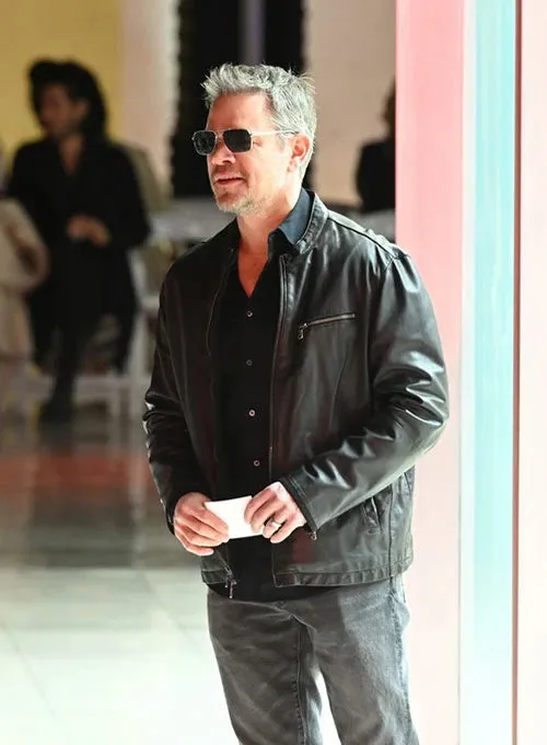 ELEGANT MATT DAMON LEATHER JACKET