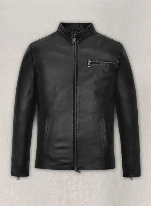 ELEGANT MATT DAMON LEATHER JACKET