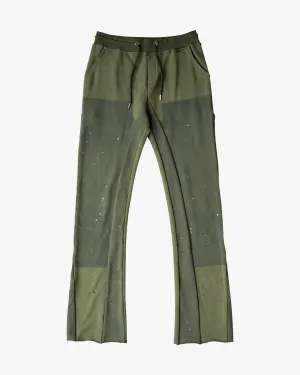 EPTM FRENCH TERRY CARPENTER PANTS - OLIVE