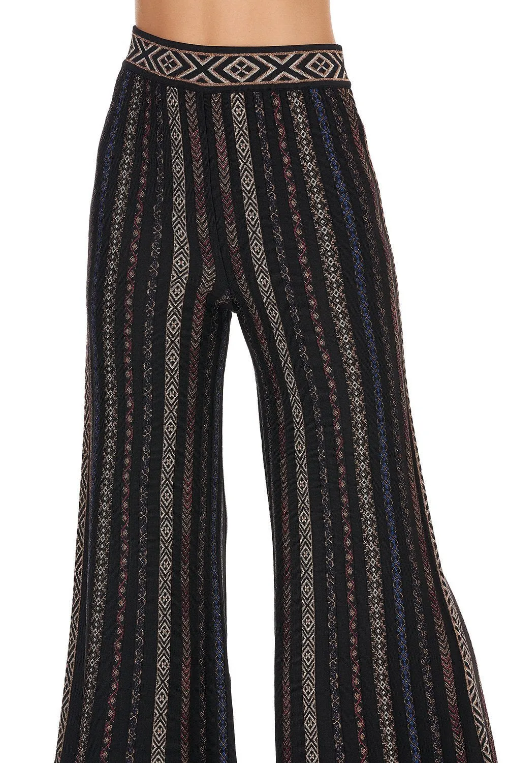 FIT AND FLARE KNIT PANTS SWINGING SIXTIES