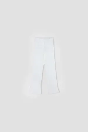 Flare Pant For Girl - White