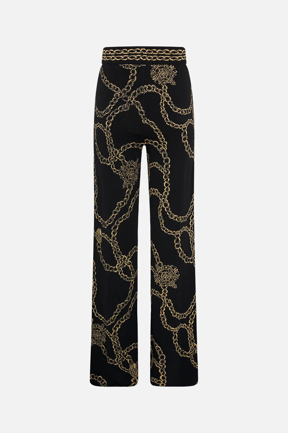 FLARED JACQUARD KNIT PANT JEALOUSY AND JEWELS