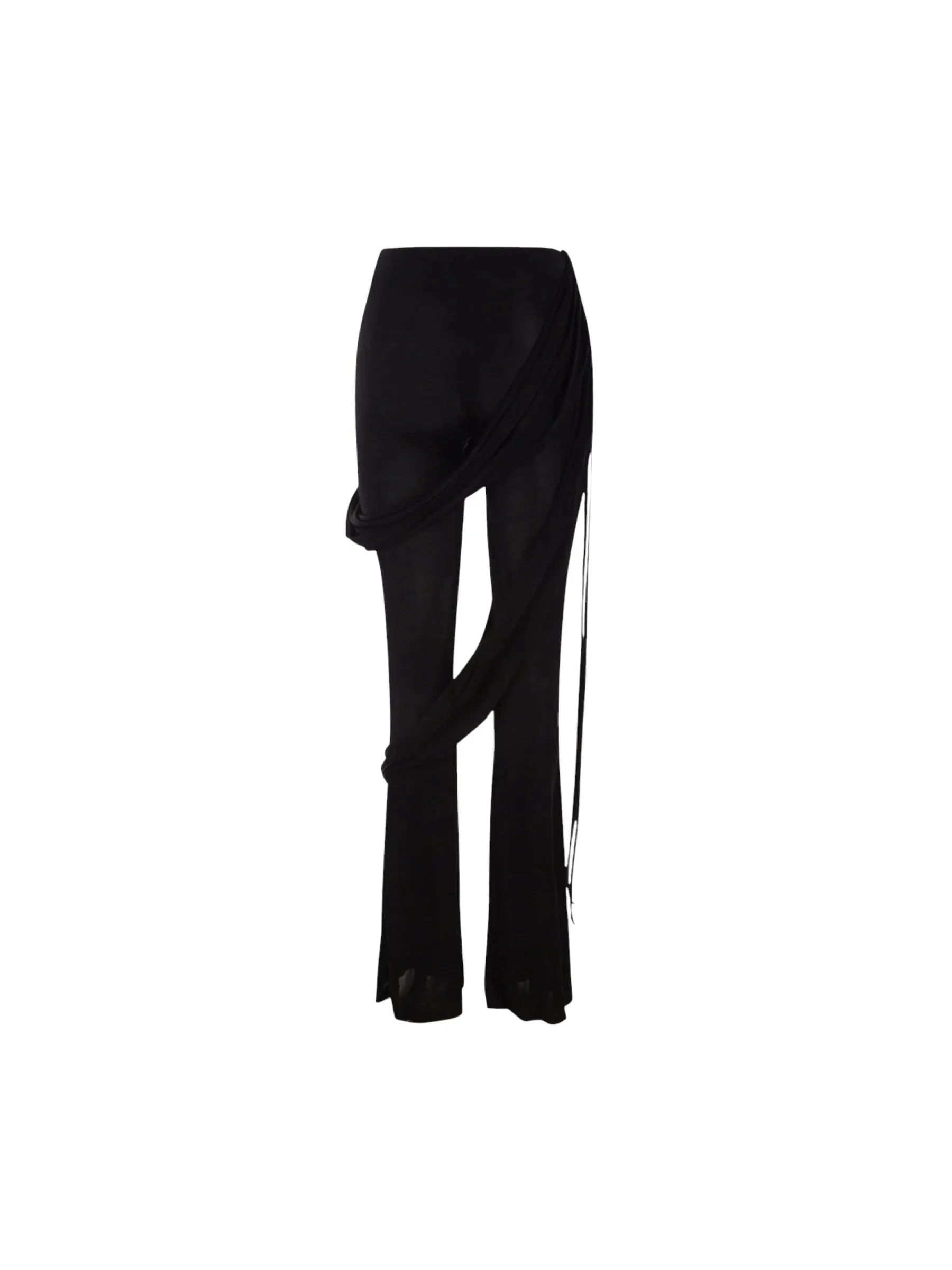 Flared Knit Trousers