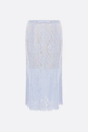 Flared Lace Midi Skirt